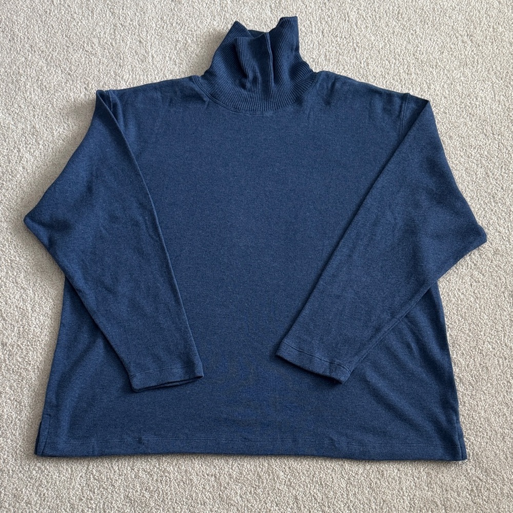 Cherokee Women’s Deep Blue Turtleneck Sweater